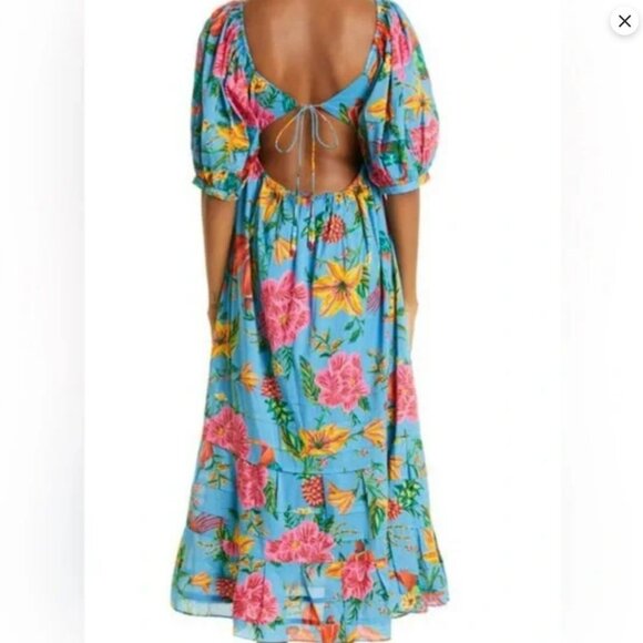 Farm Rio Toucans Garden Midi Dress - Picture 3 of 11